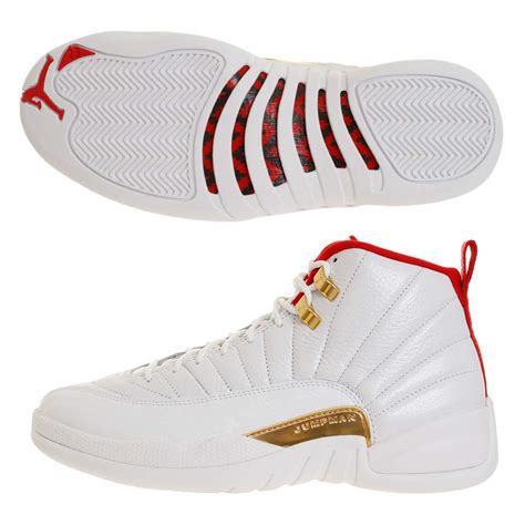 Nike air jordan retro 12 fiba white/university red