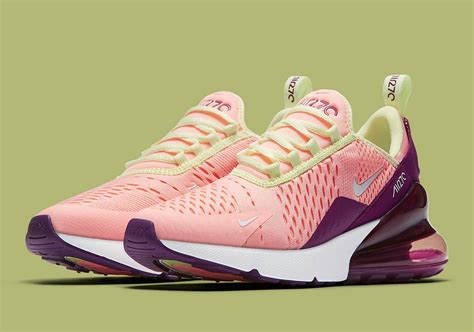 Nike air max 270 pink purple yellow
