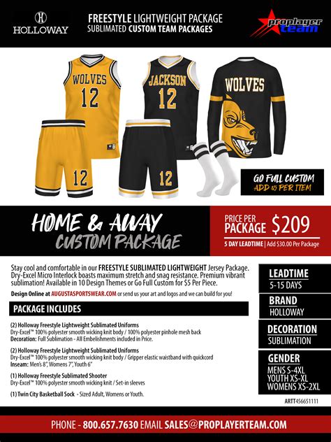 nike basketball uniform packages