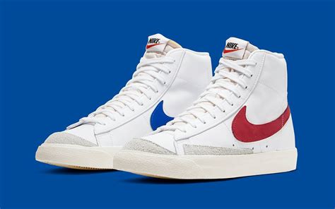 nike blazers 77 red and blue