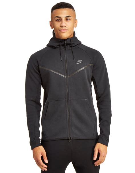 nike sportswear tech fleece hoodie black