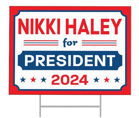 nikki haley campaign sign