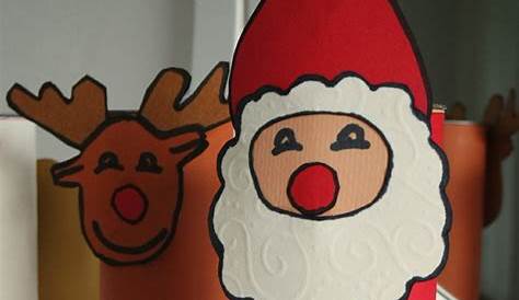 Nikolaus aus Klorolle basteln | Basteln weihnachten, Weihnachtsmann