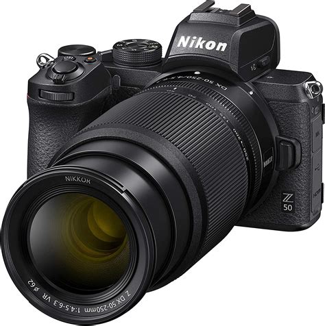 nikon z50 mirrorless camera with dx 1650mm vr