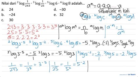 Mengenal Nilai dari 2 Log 3