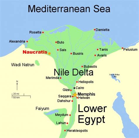 nile river delta map