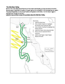 nile river map activity