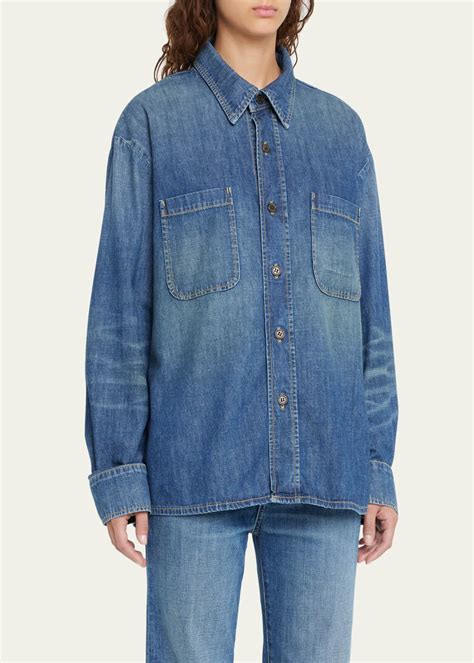 nili lotan denim shirt