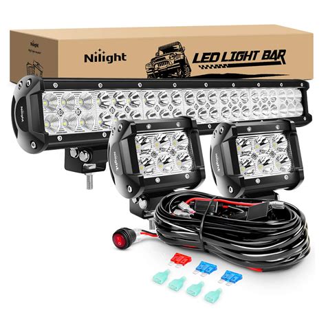 nilight off road led light bar wiring harness