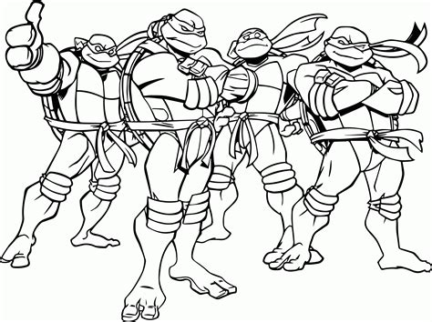 Rise of Teenage Mutant Ninja Turtles coloring pages Print and