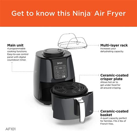 ninja af101 air fryer 4 qt user manual