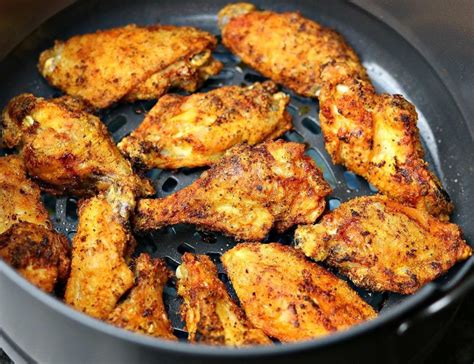 ninja air fryer chicken wings temperature