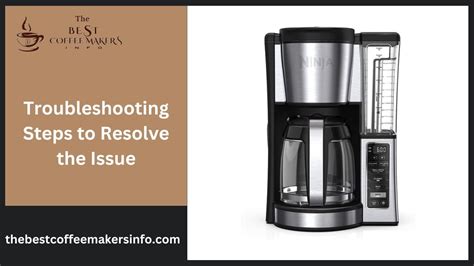 Ninja Coffee Maker Beeping Not Working