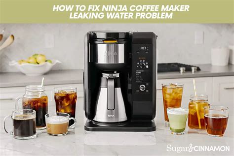 ninja coffee maker leaks from bottom