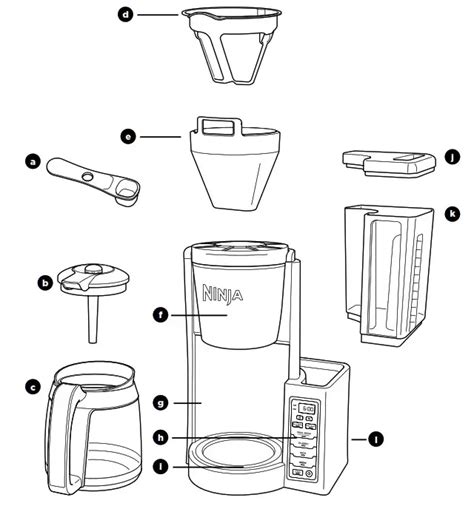 ninja coffee maker parts list