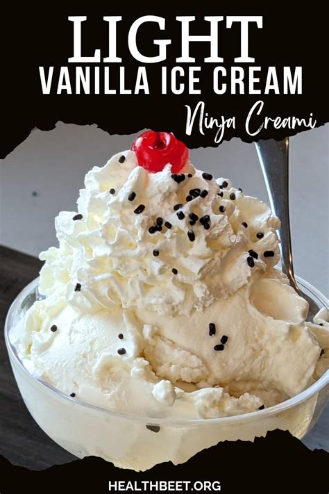 ninja creami lite vanilla ice cream recipe