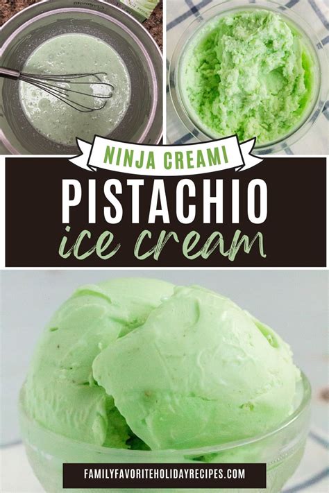 ninja creamy pistachio ice cream