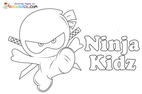 ninja kidz tv coloring pages