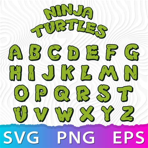 ninja turtle font on canva