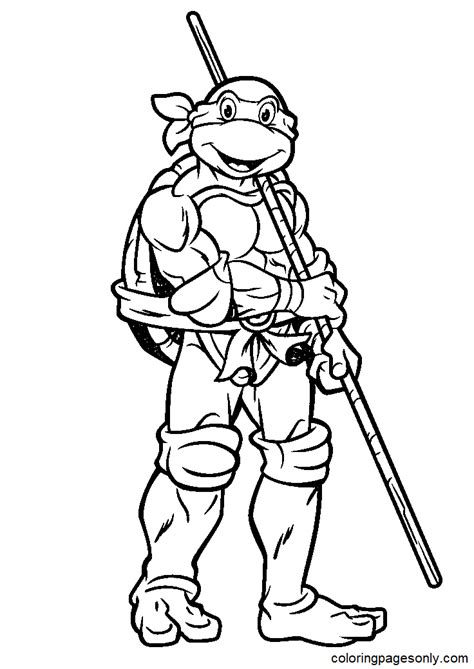 ninja turtles coloring pages donatello