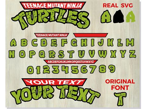 ninja turtles font for word