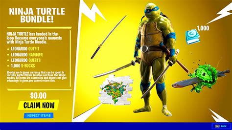 ninja turtles fortnite update