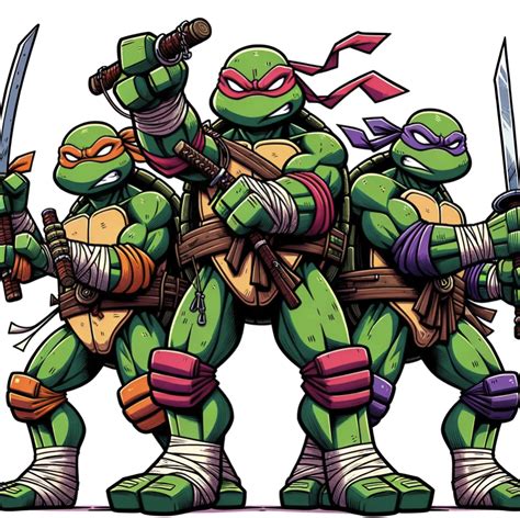 Ninja Turtles Names, their Meanings and Weapons