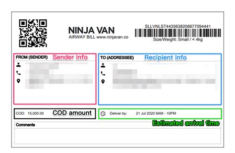 ninja van tracking order