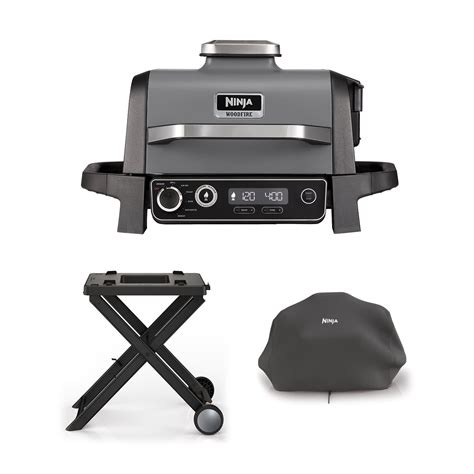 ninja woodfire electric outdoor grill stand