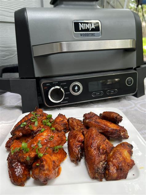 ninja woodfire outdoor grill chicken wings