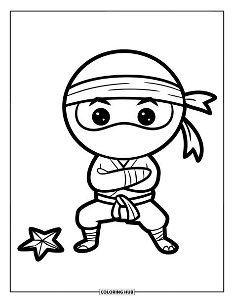 Imprimir gratis dibujos para colorear ninja