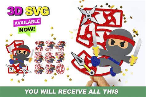 Download ninja-party-numbers SVG
