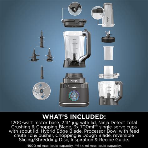 Ninja Foodi Power Blender & Processor System with Smoothie Bowl Maker