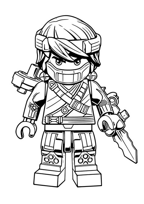 ninjago jay para colorir