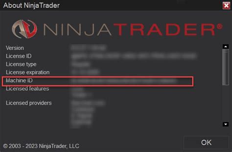 ninjatrader machine id keeps changing