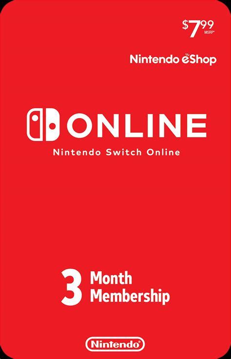 Nintendo Switch Online 3Month Individual Membership, 045496592363