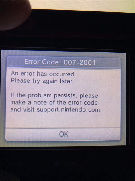 Nintendo 3Ds Eshop Error 007
