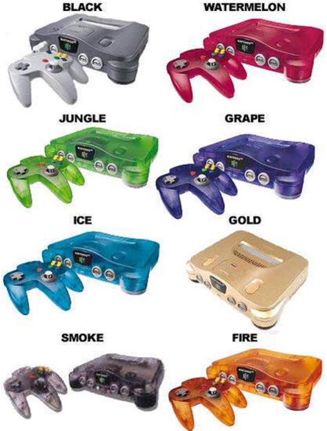 Nintendo Console Colors