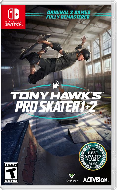 nintendo switch tony hawk's pro skater 1+2