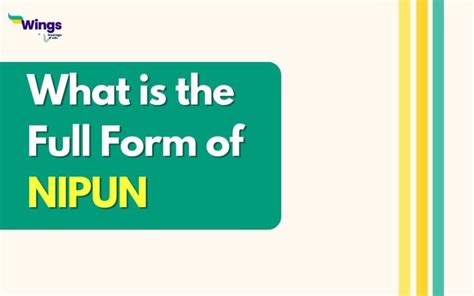 nipun full form in education