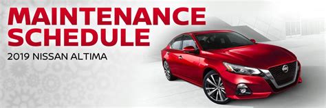 nissan altima recommended maintenance