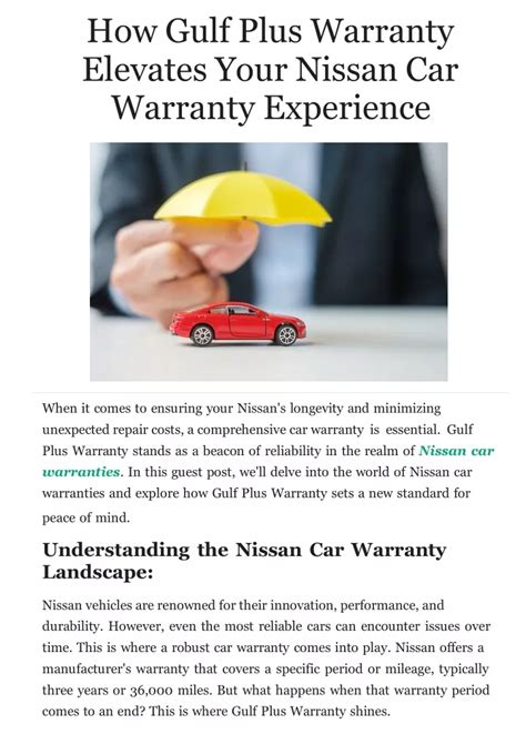 nissan car warranty claim
