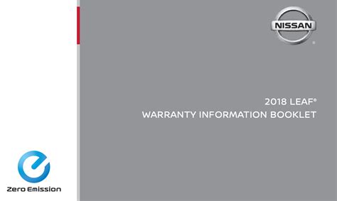 nissan leaf warranty 2018