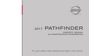 nissan pathfinder 2017 manual
