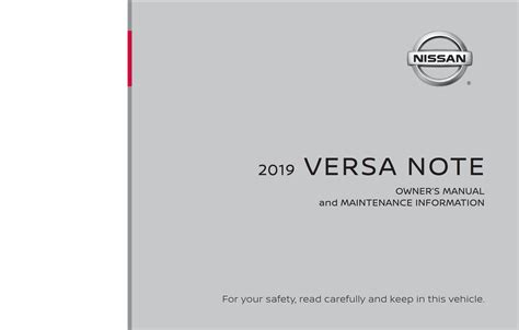 nissan versa user manual