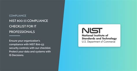 nist 800-53 compliance checklist