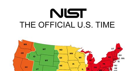 nist time zone map