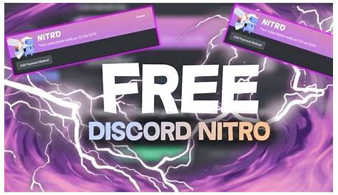 Free Discord Nitro How To Get Discord Nitro Free 2020 in 2021