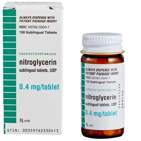 Rapid Relief: Nitroglycerin Sublingual Tablets for Heart Conditions