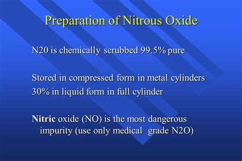 Nitrous Oxide Is Stored In Which Form